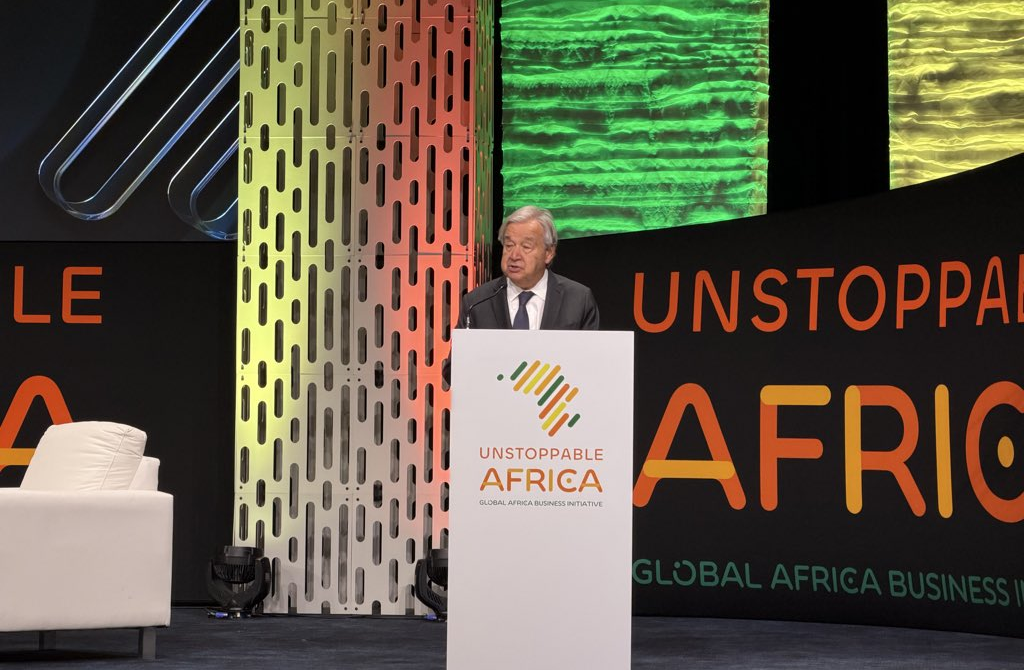 Afrique : Guterres sonne la fin du temps où le continent exporte ses richesses et importe leur valeur